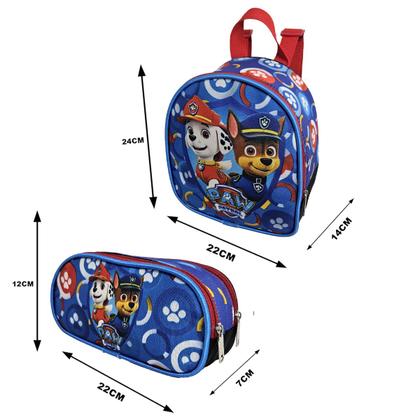 Imagem de Kit Mochila Escolar Patrulha Canina Paw Com Rodinhas