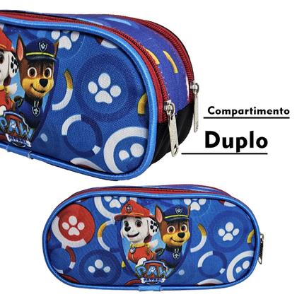 Imagem de Kit Mochila Escolar Patrulha Canina Paw Com Rodinhas