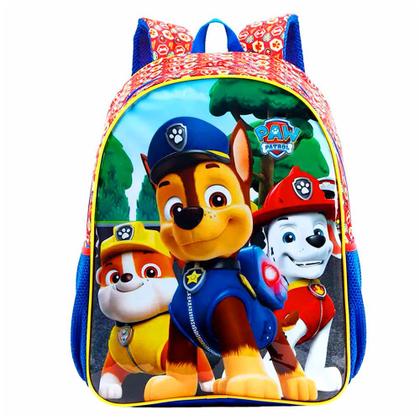 Imagem de Kit Mochila Escolar Patrulha Canina Paw Patrol Costas Tam G Lancheira Térmica Estojo