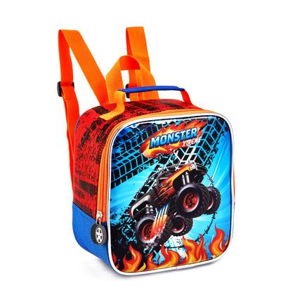 Imagem de Kit Mochila Escolar Rodinhas Infantil Menino Extreme Racing