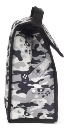 Imagem de Kit Mochila Escolar Rodinhas Meninos Game Over Camuflada G