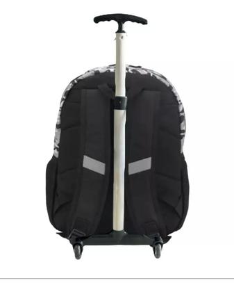 Imagem de Kit Mochila Escolar Rodinhas Meninos Game Over Camuflada G