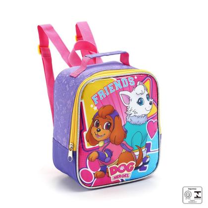 Imagem de Kit Mochila Escolar Seanite Com Rodinhas Infantil Dog Heroes