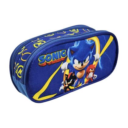 Imagem de Kit Mochila Escolar Sonic Com Rodinhas, Lancheira e Estojo, Sonic 3
