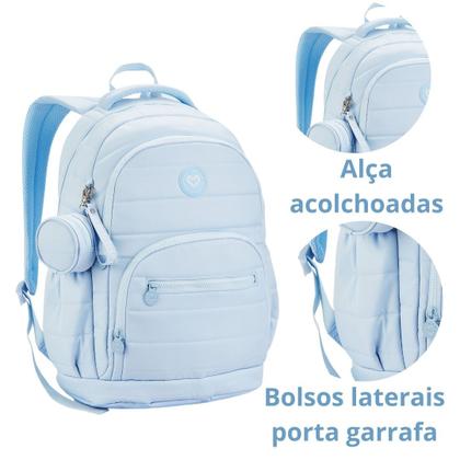 Imagem de Kit Mochila Estojo Feminina Compartimento Notebook ColorUp