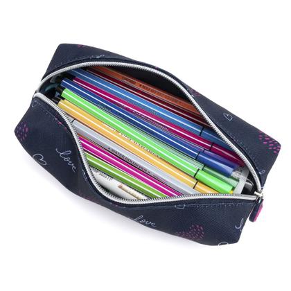 Imagem de Kit Mochila + Estojo Ferrazzi Casual Feminina Detalhes LOVE