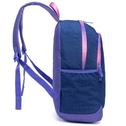 Imagem de Kit Mochila Estojo Infantil Feminino Escolar Espaçoso