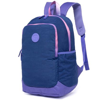 Imagem de Kit Mochila Estojo Infantil Feminino Escolar Espaçoso