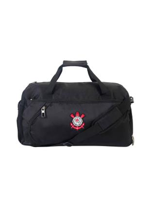 Imagem de Kit Mochila+Estojo Triplo+Saco+Sacola De Viagem Corinthians