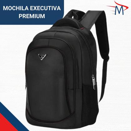 Imagem de Kit Mochila Executiva Premium Plus Preto Com Nécessaire