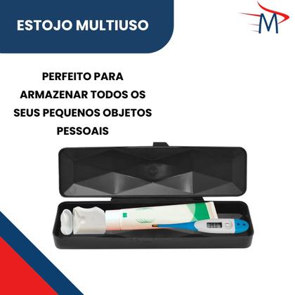 Imagem de Kit Mochila Executiva Reforçada Viagem Premium Necessaire - Preto