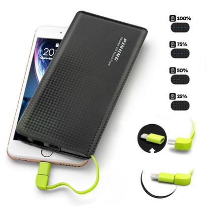 Imagem de Kit Mochila Executiva Trabalho Saida USB + Carregador Portátil + Fone De Ouvido Bluetooth