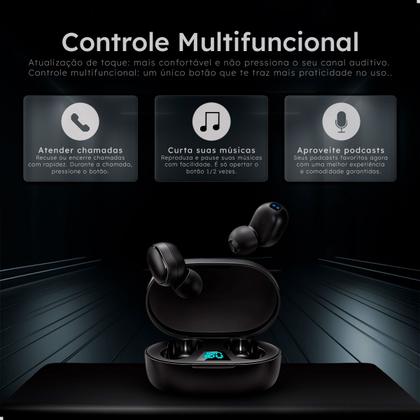 Imagem de Kit Mochila Feminina Escolar Passeio Faculdade + Fone de Ouvido Sem Fio Bluetooth