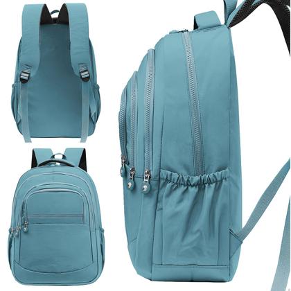 Imagem de Kit Mochila Feminina Escolar Passeio Faculdade + Fone de Ouvido Sem Fio Bluetooth