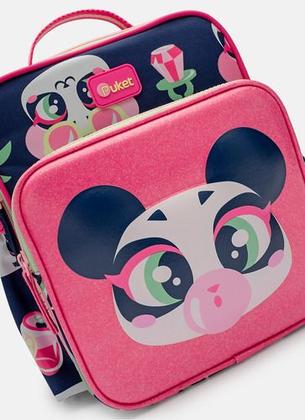 Imagem de Kit Mochila Grande Com Rodinha Panda Miami Puket