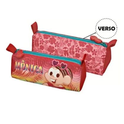 Imagem de Kit Mochila Grande Costas com Estojo Mônica Verão