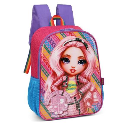 Imagem de Kit Mochila Grande Costas E Estojo Escolar Rainbow High Pink