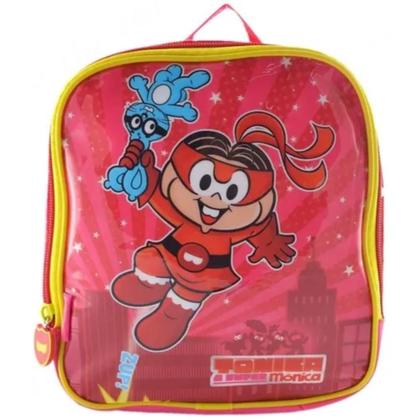 Imagem de Kit Mochila Grande Costas Lancheira Estojo Mônica Verão