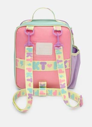 Imagem de Kit Mochila Grande De Rodinha Color Block Holográfica Puket