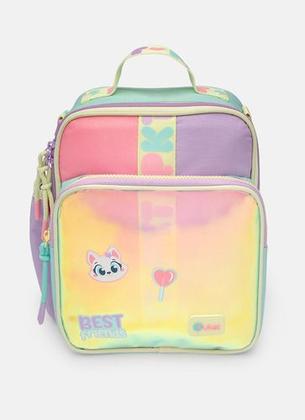 Imagem de Kit Mochila Grande De Rodinha Color Block Holográfica Puket