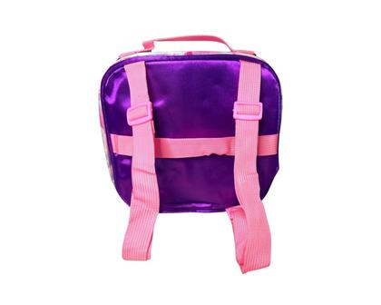 Imagem de Kit Mochila Infantil 16 com Rodinha Unicórnio Rosa Lancheira Estojo