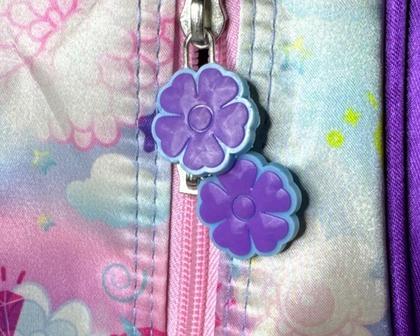 Imagem de Kit Mochila Infantil 16 com Rodinha Unicórnio Rosa Lancheira Estojo