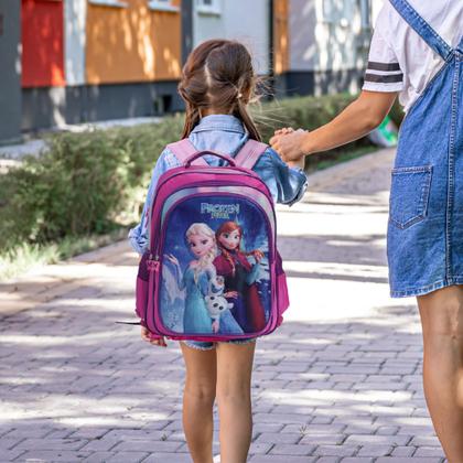 Imagem de Kit Mochila Infantil Bolsa Menina Frozen Creche Passeio