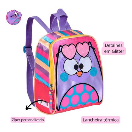 Imagem de Kit Mochila Infantil Bubu Youtube Lancheira Estojo Grande