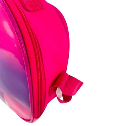 Imagem de Kit mochila infantil com rodinhas meninas unicornio escolar estojo lancheira térmica bolsa carrinho impermeavel rosa