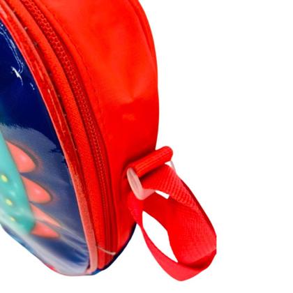 Imagem de Kit Mochila Infantil Com Rodinhas Meninos Bolsa Escolar Dinossauro Estojo E Lancheira Térmica Dino