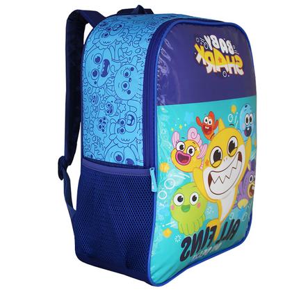 Imagem de Kit Mochila Infantil De Costas + Estojo Escolar Baby Shark