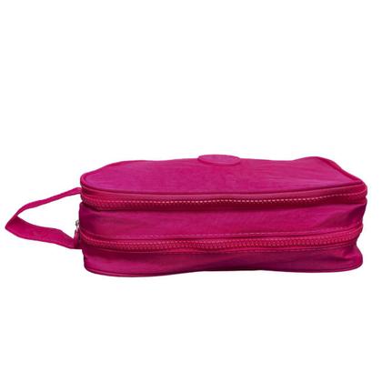 Imagem de Kit Mochila Infantil e Estojo Box Feminino Impermeável Nylon Resistente Kit Escolar Grande