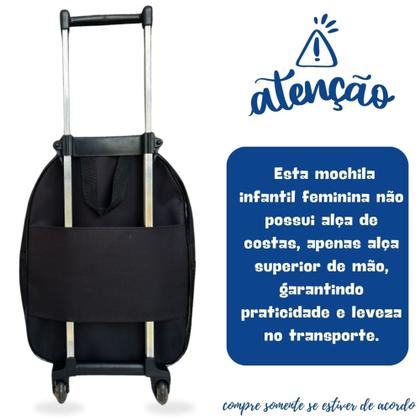 Imagem de Kit Mochila Infantil Escolar Carrinho + Estojo Astronauta Resistente Prática Volta às Aulas