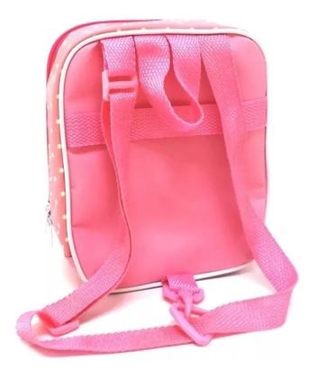 Imagem de Kit Mochila Infantil Escolar Gatinha Marie Rodinhas 2 Bolsos F5