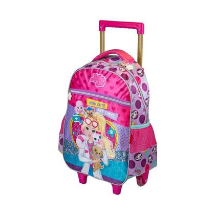 Imagem de Kit Mochila Infantil Escolar Pets Ashley Rodinha G Meninas