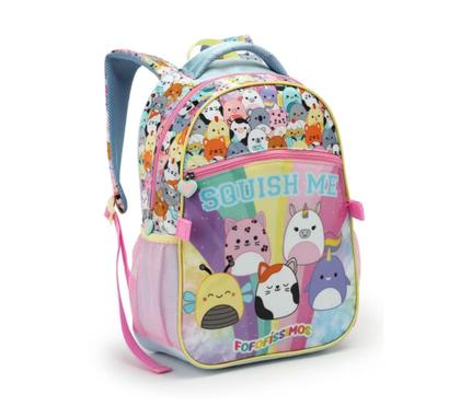Imagem de Kit Mochila Infantil Feminina Escolar Juvenil Baleia Com Lancheira Removível
