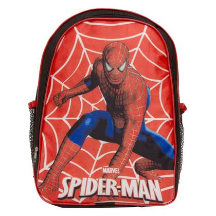 Imagem de Kit Mochila Infantil Grande Spider Man Creche Passeio Costas