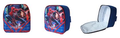 Imagem de Kit Mochila Infantil Homem Aranha Spider Man NOVIDADE Azul
