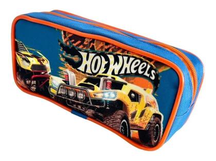 Imagem de Kit Mochila Infantil Hot Wheels Monster Truck Rodinhas Tam M