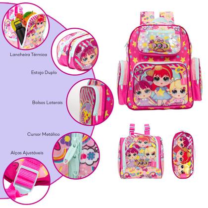 Imagem de Kit Mochila Infantil LOL Surprise Costas Envio Imediato