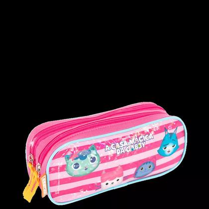 Imagem de Kit Mochila Infantil Meninas A Casa Da Gabby Rodinhas Grande