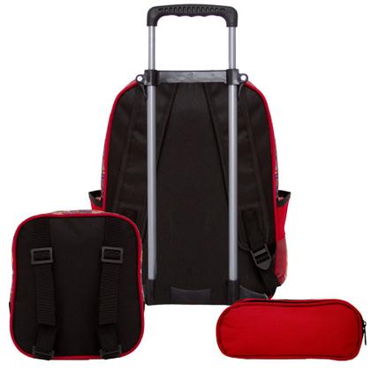 Imagem de Kit Mochila Infantil Meninos de Rodinha Homem Aranha Grande