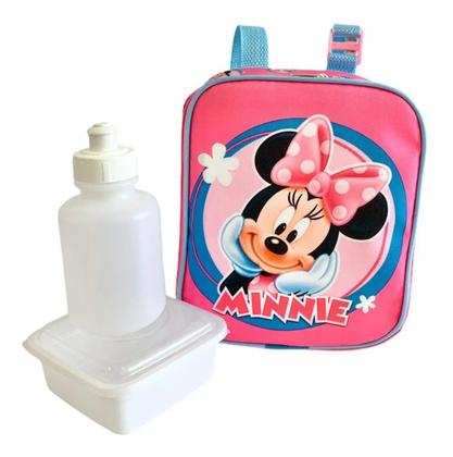 Imagem de Kit Mochila Infantil Minnie Mouse Lisa G Rodinhas Menina F5