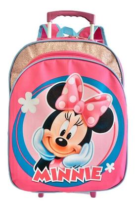 Imagem de Kit Mochila Infantil Minnie Mouse Lisa G Rodinhas Menina F5