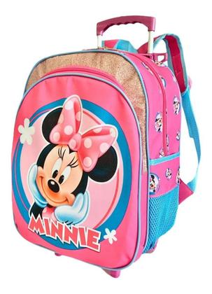 Imagem de Kit Mochila Infantil Minnie Mouse Lisa G Rodinhas Menina F5