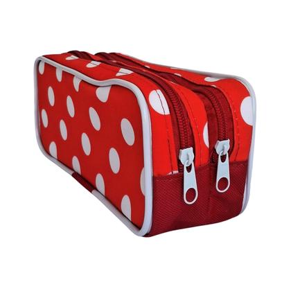 Imagem de Kit Mochila Infantil Minnie Mouse Rodinhas