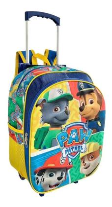 Imagem de Kit Mochila Infantil Paw Patrol Rodinha Patrulha Canina F5 G