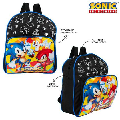 Imagem de Kit Mochila Infantil Pequena Sonic e Tails de Costa