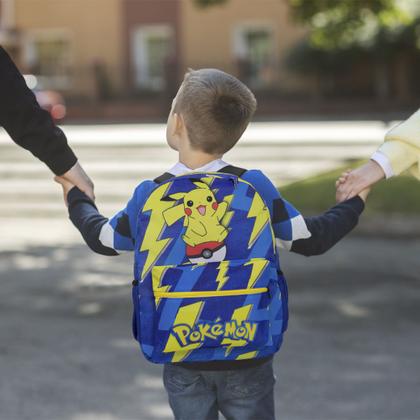 Imagem de Kit Mochila Infantil Pokémon Desenho Pikachu Com Lancheira
