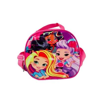 Imagem de Kit mochila infantil princesas bolsa estojo lancheira menina